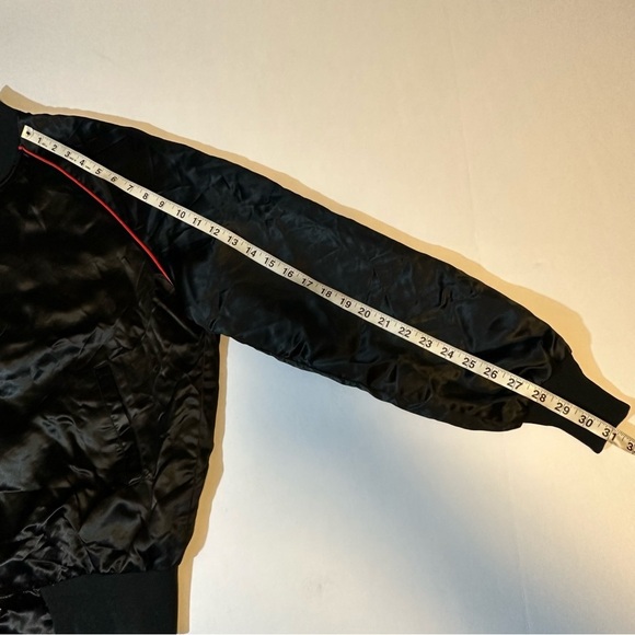 Vtg 80s John Lennon Imagine Embroidered satin jacket - Picture 5 of 7